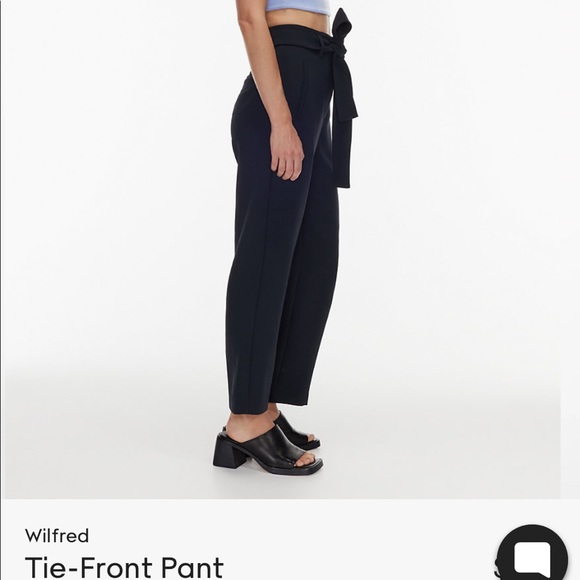 Aritzia Tie Front Pant - Picture 2 of 2